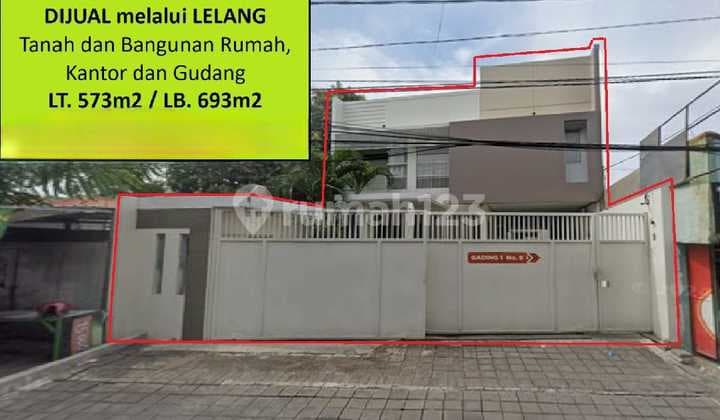 For Sale by Auction, Warehouse and Office in Tambaksari, Surabaya