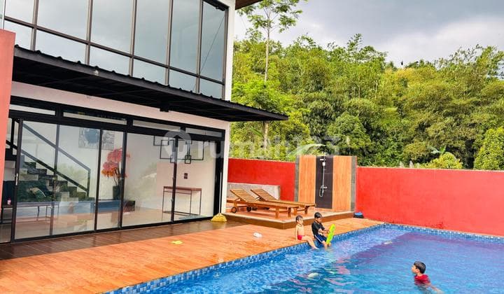 Vila di Cijeruk Bogor Full Furnished Pemandangan Alam Cantik Hawa Sejuk