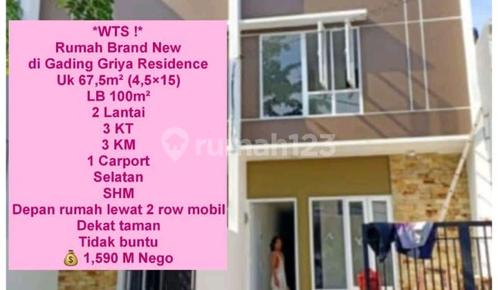 For Sale Brand New House in Gading Griya Residence For Sale Brand New House in Gading Griya Residence