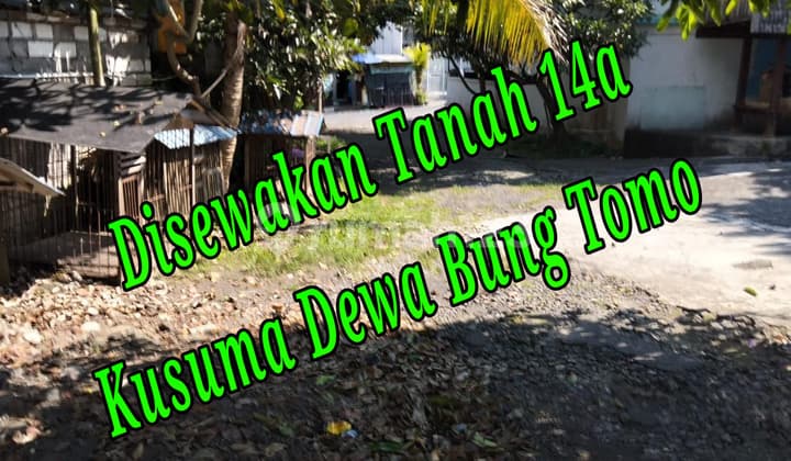 For Rent 14A Land on Jln Kusuma Dewa Bung Tomo, West Denpasar, Bali Land at Jl. Kusuma Dewa Ii No.2, Pemecutan Kaja, North Denpasar, Denpasar City, Bali, Indonesia, 80118, West Denpasar SHM 1400.0 m²