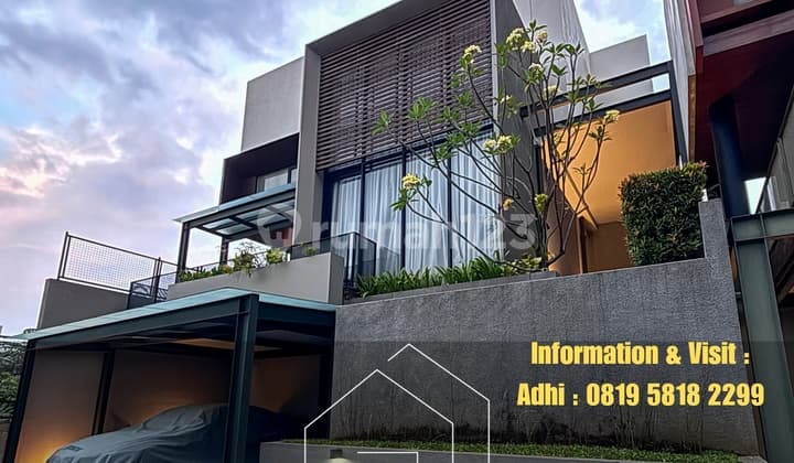 Rumah Modern Ada Pool Dalam Townhouse Dekat Tol Bintaro