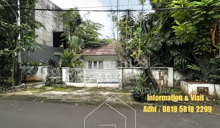 Jual Tanah Bonus Rumah Area Strategis Jalan Lebar Scbd