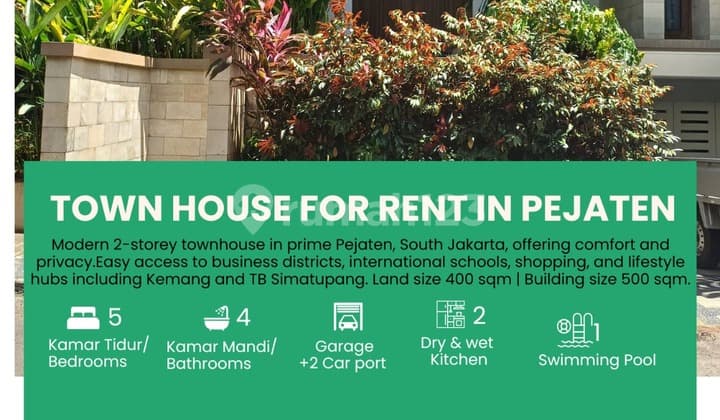 For Sale: An Exclusive Townhouse In Pejaten