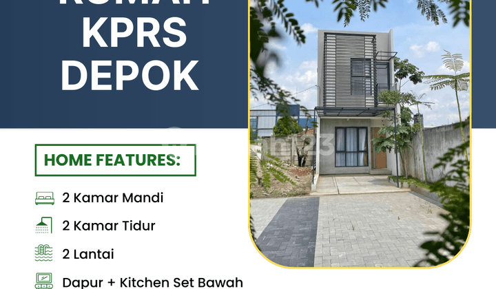 Rumah 2 Lantai 940 Juta di Cinangka Dekat Tol Pamulang Kpr SHM