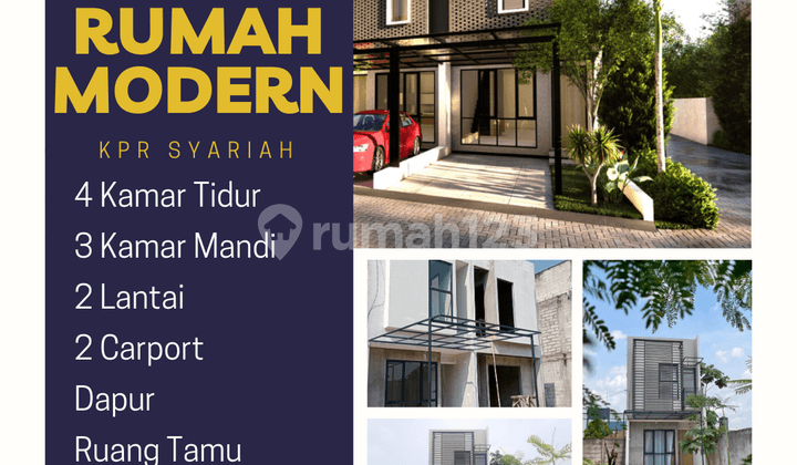 Rumah 2 Lantai Modern Eksklusif Istimewa di Depok Dekat Tol Kprs