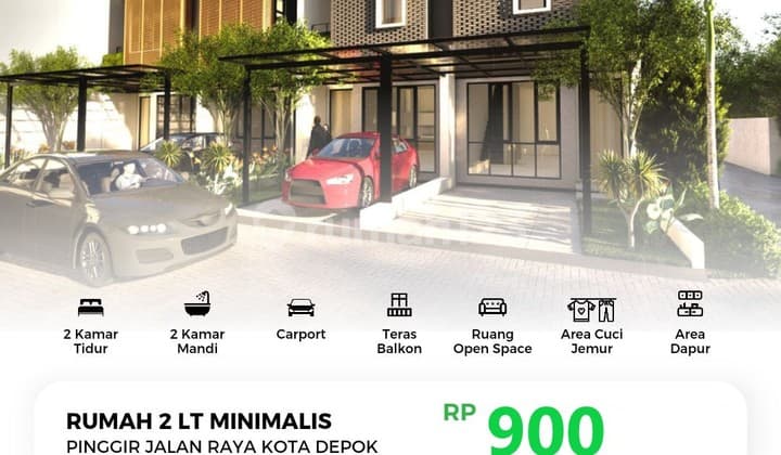 Dijual Rumah Syariah 2 Lantai Eksklusif Lokasi Dekat Tol Pamulang