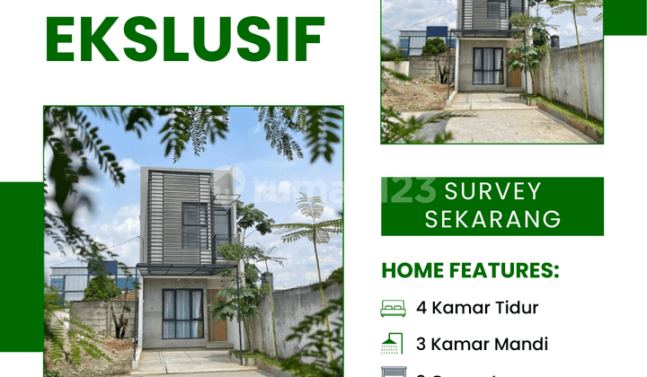 Miliki Rumah 2 Lantai di Selatan Jakarta Yaitu Cinangka Depok