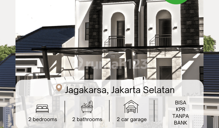 Dijual Rumah Ready Stock 1 M an Kpr SHM di Jagakarsa 2 Lantai