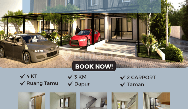 Rumah 2 Lantai SHM di Cinangka Depok Kprs Dekat Tol Pamulang