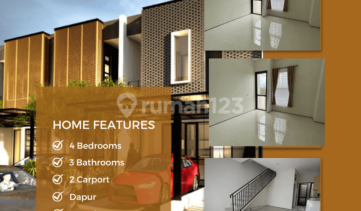 Dijual Rumah Syariah Tanpa Bank di Depok Dekat Tol Kpr 2 Lantai