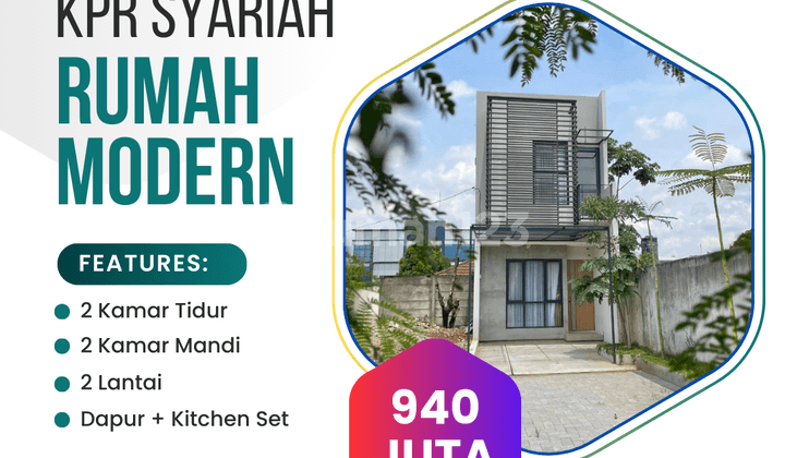 Rumah 2 Lantai Baru SHM di Cinangka Dekat Tol Pamulang Kpr SHM