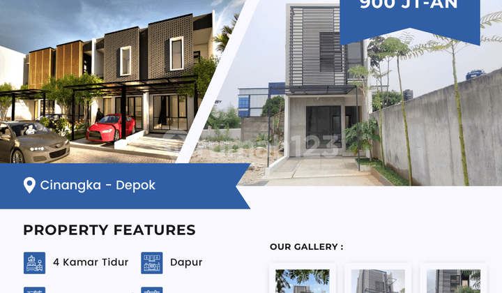 Jual Rumah Eksklusif 2 Lantai di Depok Dekat Tol Pamulang Kpr SHM