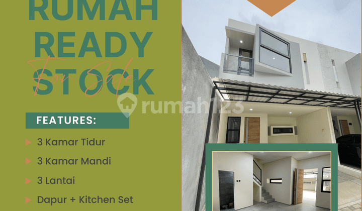 Rumah 2 Lantai Ready Stock Siap Huni Dekat Tol Pamulang Kpr SHM