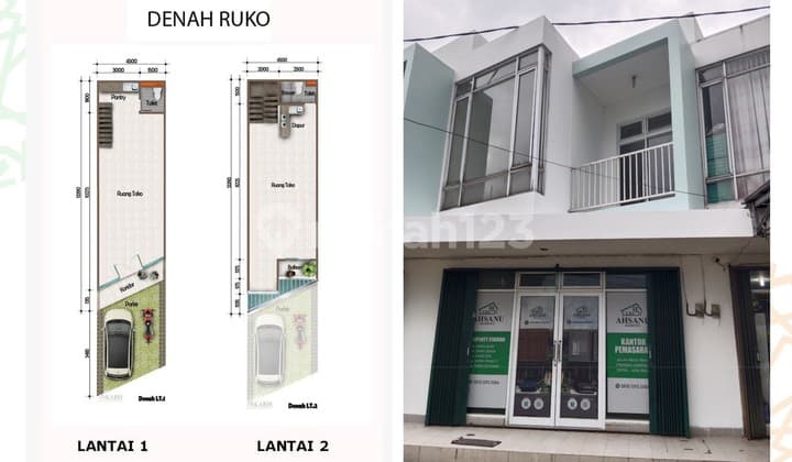 Miliki Ruko 2 Lantai Pinggir Jalan Abdul Wahab Cinangka Depok