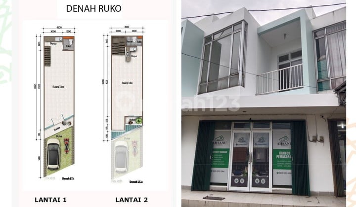 Miliki Ruko 2 Lantai Pinggir Jalan Abdul Wahab Cinangka Depok