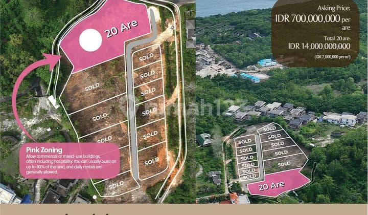 Dijual Tanah Komersil Luas 20Are Dekat dengan Savaya Uluwatu