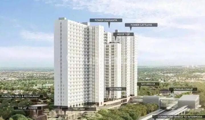 Dijual Apartemen Serpong Garden Type 1 Br Ada 2 Unit bisa Gandeng