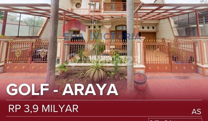 Rumah.golf Araya Di.jual.bangunan.istimewa