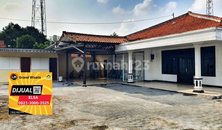 Dijual Tanah Dan Bangunan Luas 1.635 M2. 3 Kamar Tidur. Cocok Dijadikan Tempat Usaha Parkiran Luas. Di Babelan Bekasi