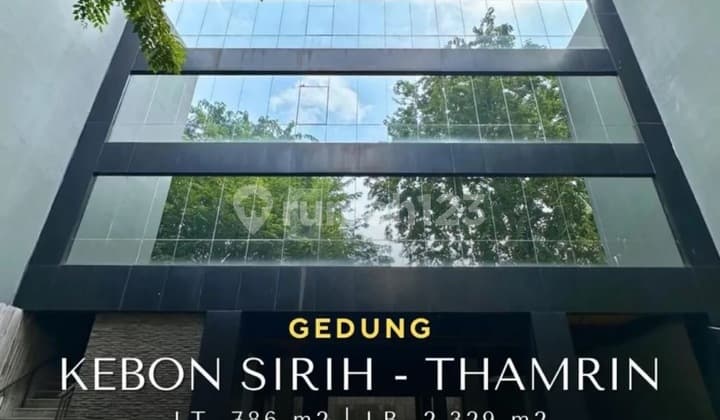 Dijual Gedung perkantoran 5 lantai Kebon Sirih Thamrin Jakarta Pusat