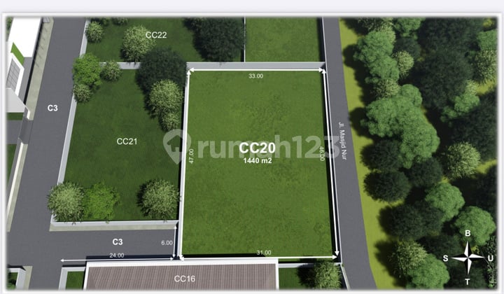Dijual tanah kosong Permata Hijau Kebayoran lama Jakarta Selatan