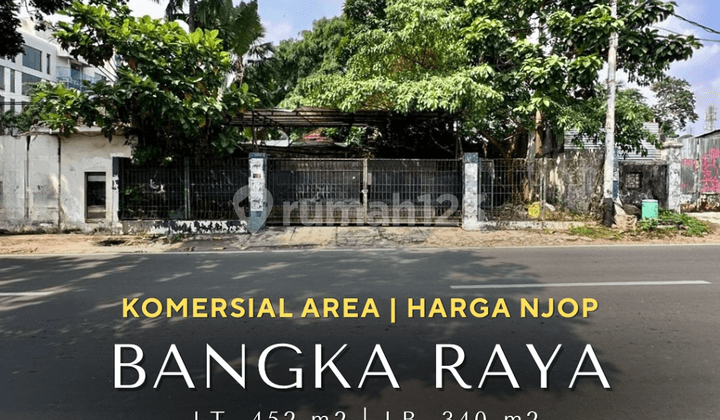 Dijual rumah hitung tanah komersil utk usaha, kantor, cafe, klinik Bangka Kemang Jakarta Selatan