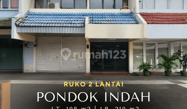 Dijual ruko 2 lantai Pondok Indah Jakarta Selatan