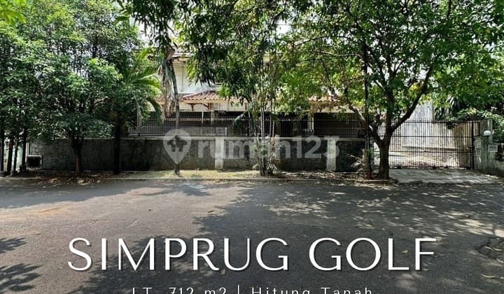 For sale old house land area included one gate system Simprug Golf Kebayoran Lama