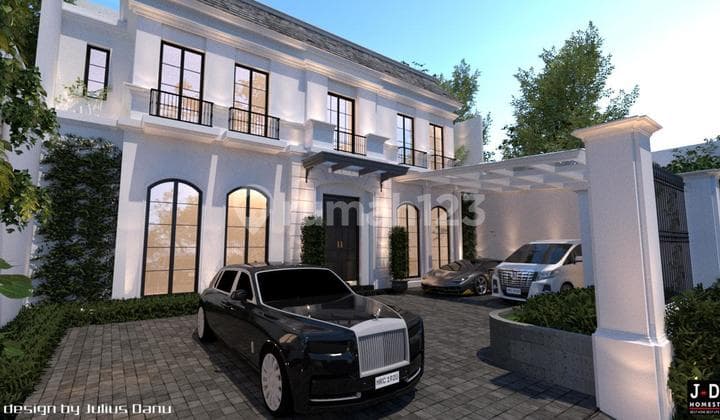 Dijual rumah mewah baru american classic style Menteng Jakarta Pusat