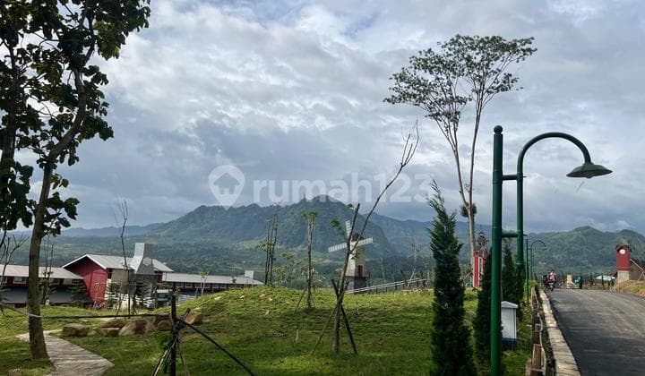Tanah Nepel Jalan Pemandangan Gunung Sertifikat SHM Suasana Asri