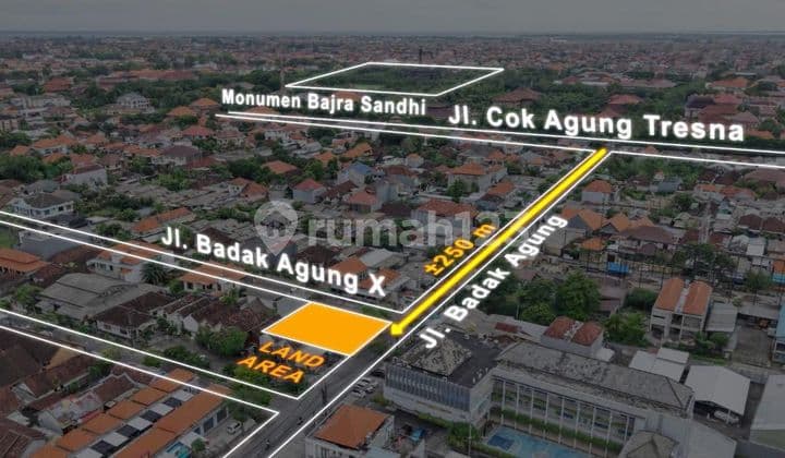 Dijual Tanah Cantik Hook Lokasi Badak Agung Dekat Renon