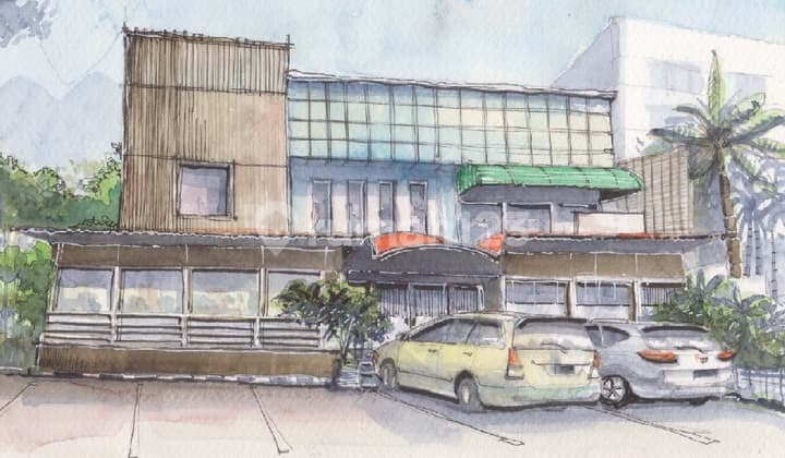 Gedung 2 Lantai di Area Barito Kebayoran Baru Jakarta Selatan