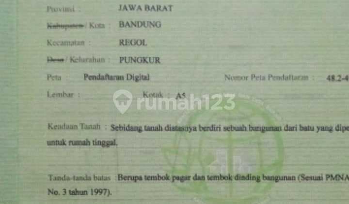 Tanah Komersial 584m² di Mainroad Moch. Toha, Bentuk Ngantong