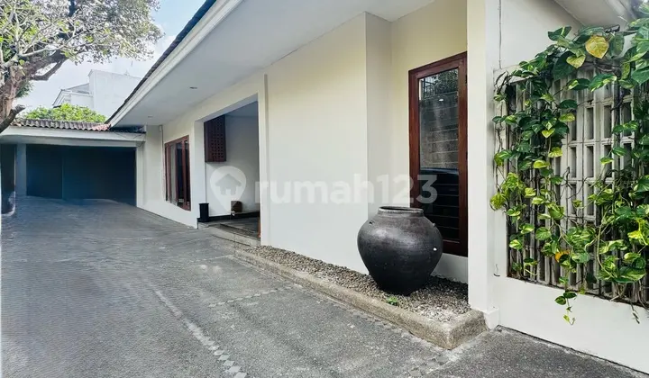 For Sale Beautiful and Lush 1-Story House with Swimming Pool Fully Renovated in the Best Location in Cipete, South Jakarta SHM Good Condition House