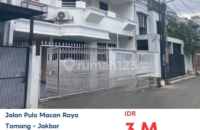 Dijual Murah Lelang Rumah 2 Lantai Lt 171M² di Tomang Jakarta Barat