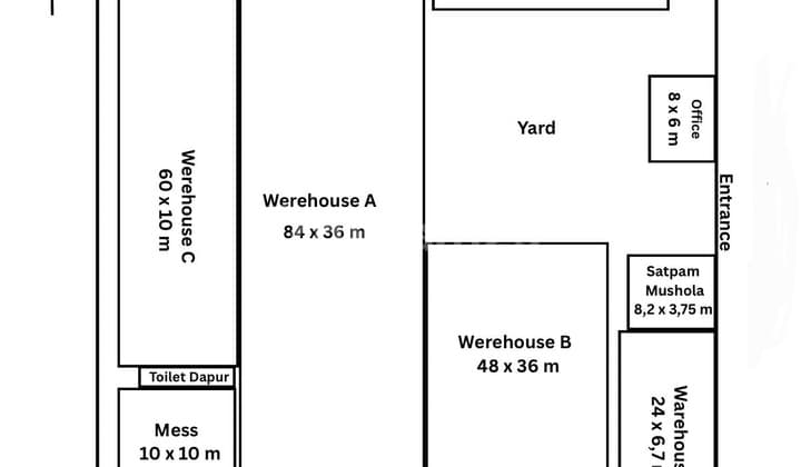 Dijual Cepat Tanah + 5 Gudang Di Cikupa