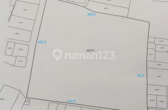 Dijual Kavling Tanah 10.558 M2 Bisa Industri Di Cikupa Tangerang