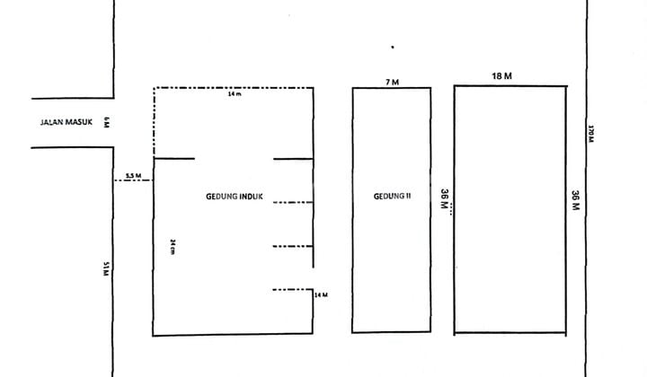 Tanah + Gudang + Office Luas 11.540 Mtr Strategis di Bitung Tgrg