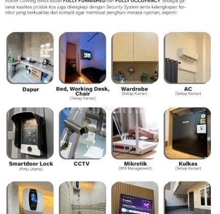 Dijual Rumah Kost - Investasi Menjanjikan , Dijual Rumah Kost Kosterco Living di Kemanggisan Dekat dengan Binus di Lokasi yang Strategis