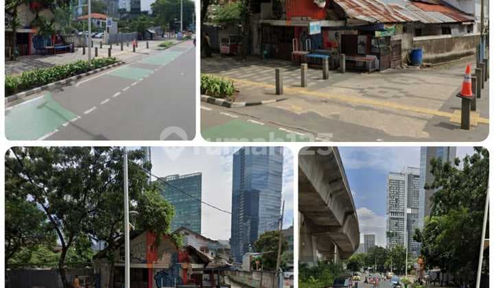 Tanah Komersial 1700 m2 Pinggir Jalan Raya Strategis di Kawasan Satrio Kuningan Jakarta Selatan