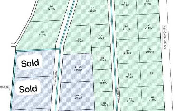 Tanah Kavling Hak Sewa, Pemandangan Laut di Balangan, Uluwatu (Bisa Ambil 1,7 Are)