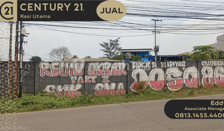 Dijual Tanah di Jalan Raya Cileungsi Setu Kabupaten Bogor