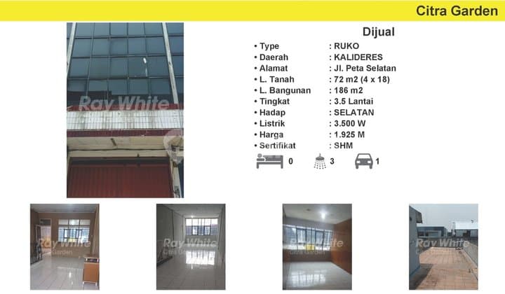 Dijual Ruko SHM Murah Pusat Bisnis Kalideres Jakbar0056 Agudei