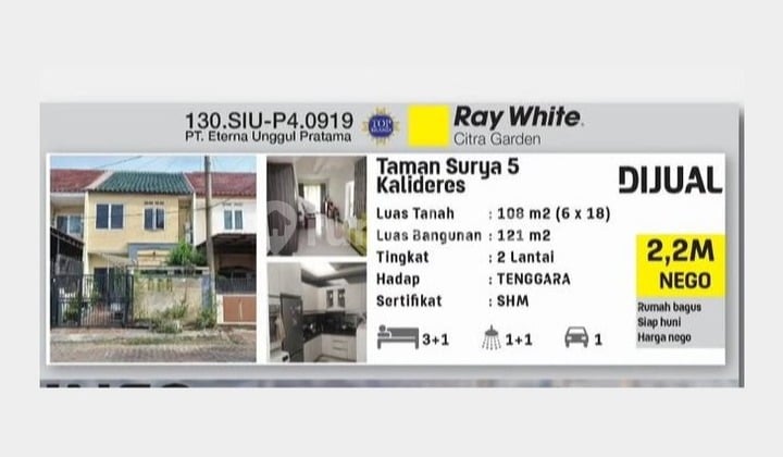 Dijual Rumah Shm Di Taman Surya 5 Jakbar 0034-heymar