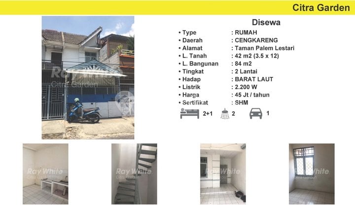 For Rent: Affordable House at Taman Palem Lestari, West Jakarta 0020 Erw