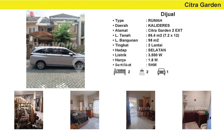 Dijual Rumah Bagus Citra 2 Ext SHM Kalideres, JakBar 0023-AGU
