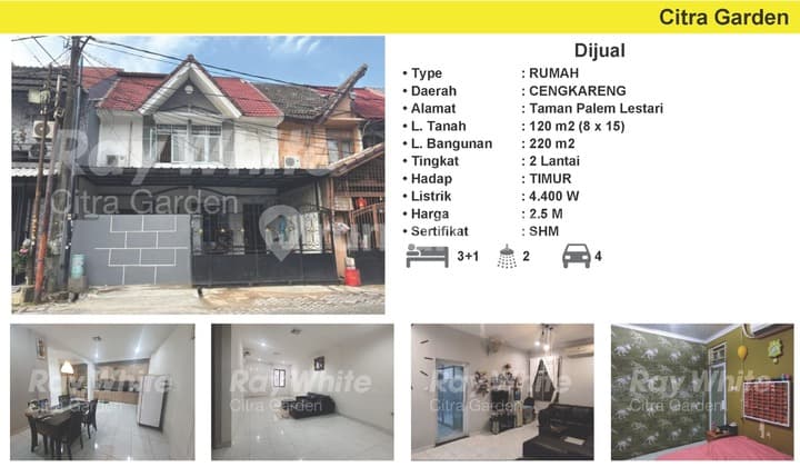For Sale Renovated SHM House in Taman Palem Lestari, West Jakarta 0001-CHRWID