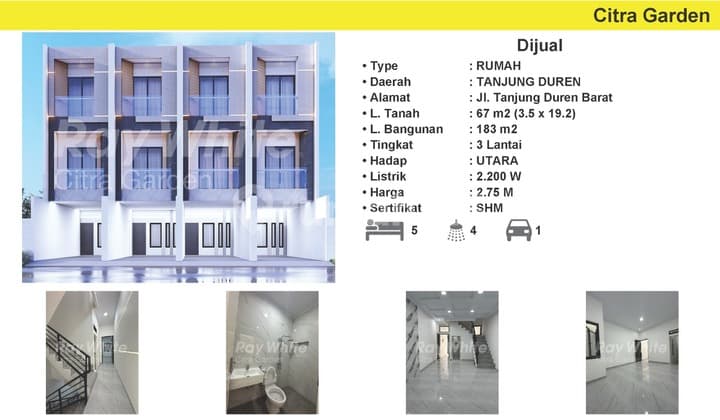 For Sale Renovated SHM House in Tanjung Duren, West Jakarta 0055-ERW