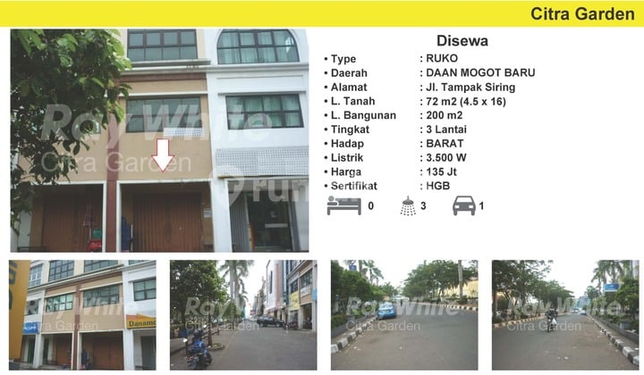 For Rent: 200 m² Shop House in Daan Mogot Baru, West Jakarta 0031-AGUHEN