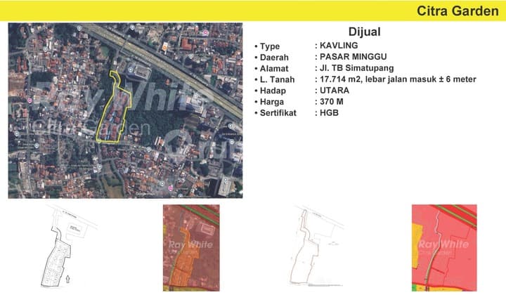 Jual Tanah Area Exclusive HGB 18 Ribu M2 Tb Simatupang 0019Heypau